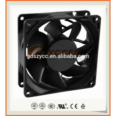 Shenzhen 12 V /24V/48V 8032 brushless axial blower 12v dc cooling fan