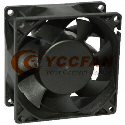 80mm 8038 24v dc brushless  IP55 EV charger axial cooling fan